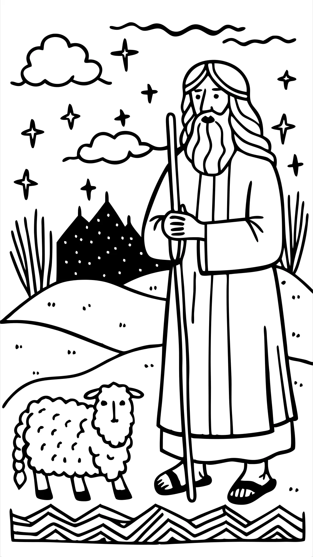 abraham coloring page